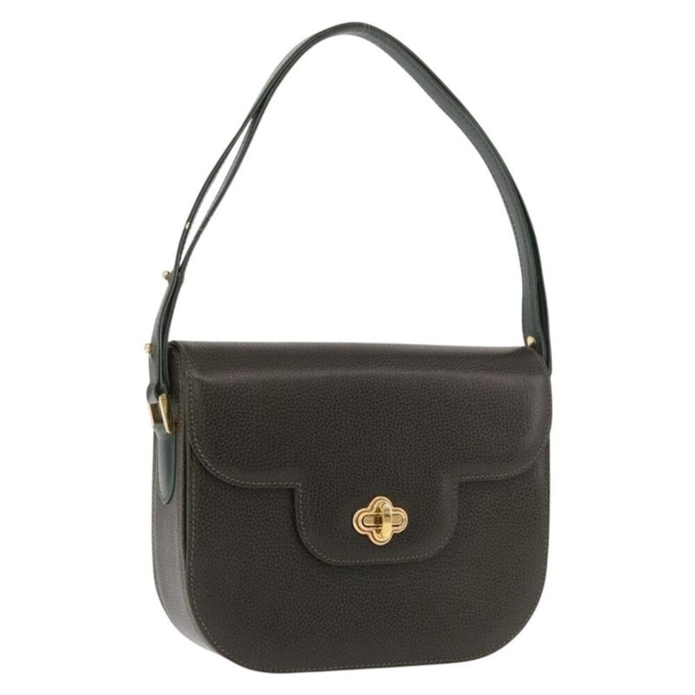 Bally Handbag Leather Green Leather Handbag